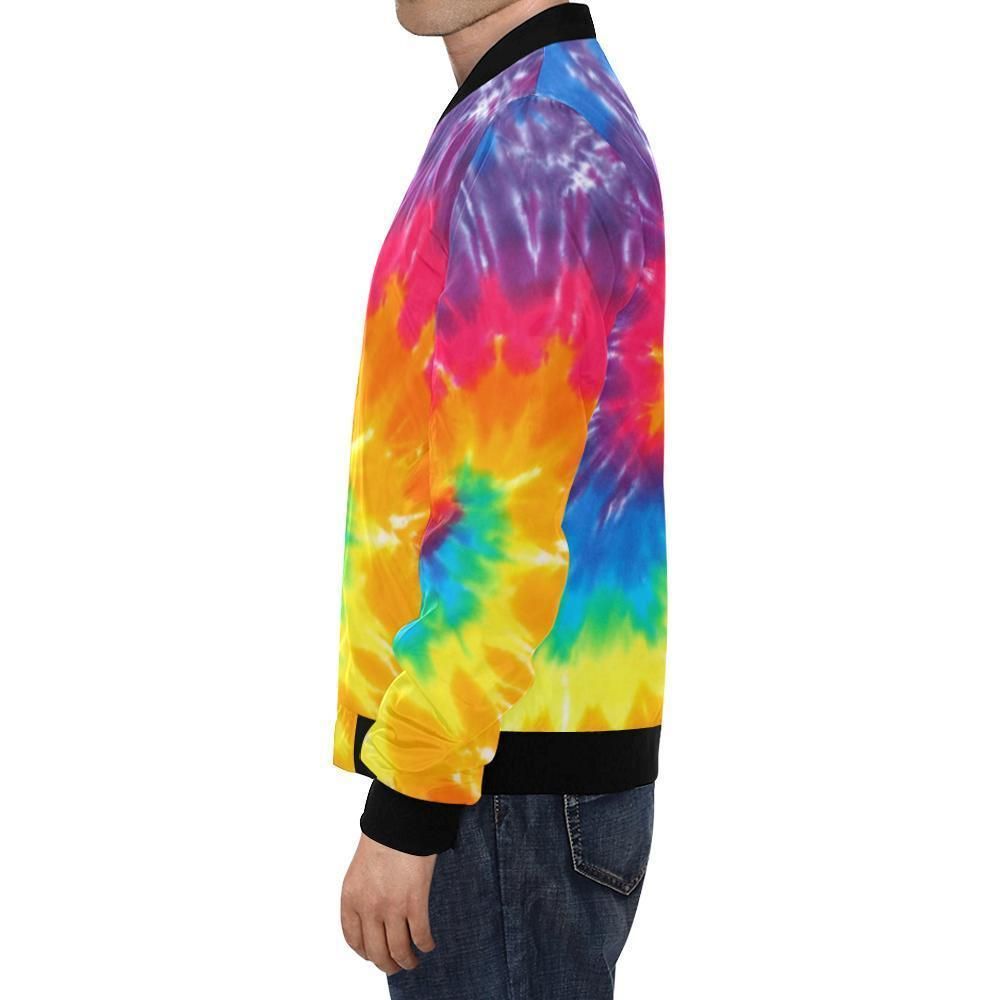 Tie-Dye-Pattern-Print-Mens-Bomber-Jacket-1
