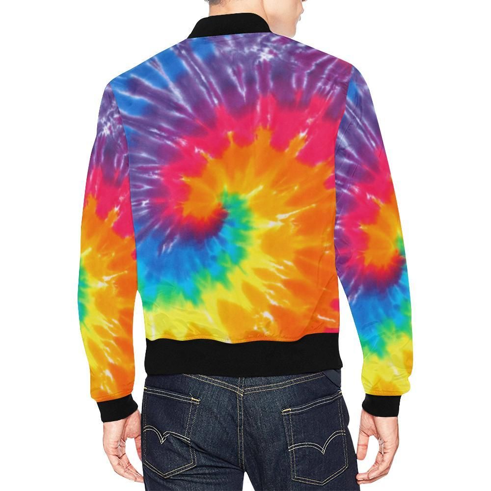 Tie-Dye-Pattern-Print-Mens-Bomber-Jacket-2