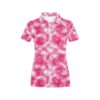 Tie Dye Pink Print Design Lks304 Women'S Polo Shirt