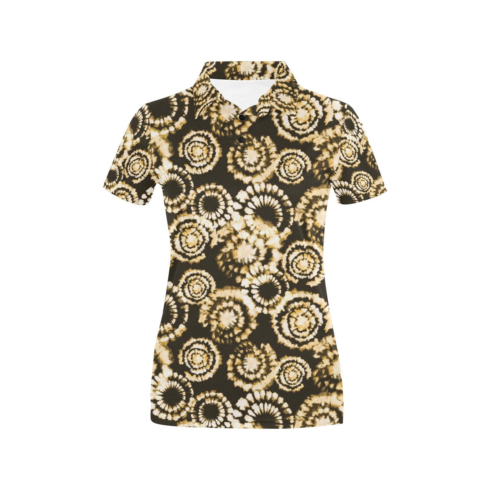 Tie Dye Print Design Lks307 Women'S Polo Shirt Tie Dye Print Design Lks307 Women'S Polo Shirt