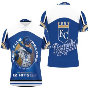 Tied Club Record 12 Hit In A Four-Game Series Polo Shirt