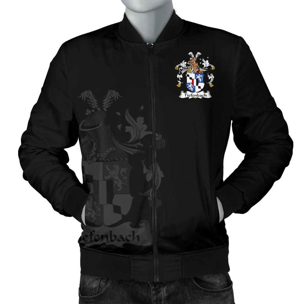Tiefenbach Germany Men's Bomber Jacket - German Family Crest A7 Bomber Jacket Tiefenbach Germany Men's Bomber Jacket - German Family Crest A7 Bomber Jacket