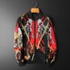Tiger Floral Punk Style Bomber Jacket