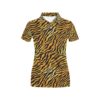 Tiger Print Design Lks302 Women'S Polo Shirt