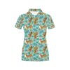 Tiger Print Design Lks304 Women'S Polo Shirt