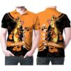 Tigger Winnie the Pooh 3D 3D 3D Graphic Printed Tshirt Polo shirt