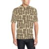 Tiki Brown Mask Print Men Polo Shirt