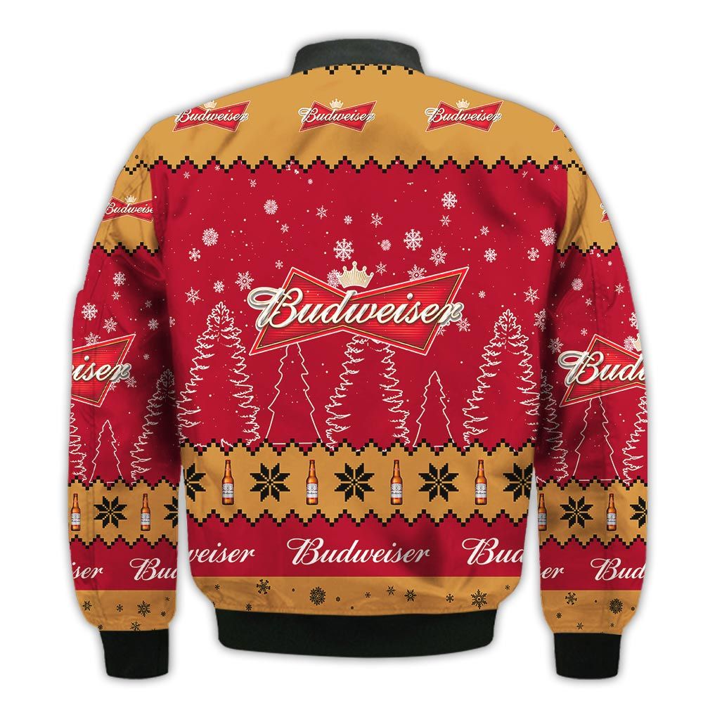 Tis-The-Season-Christmas-2022-Baby-Yoda-Groot-Santa-Claus-Deer-Unisex-Gift-Budweiser-Beers-3D-Bomber-Jacket-2