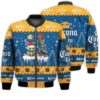 Tis The Season Christmas 2022 Baby Yoda Groot Santa Claus Deer Unisex Gift Corona Extra Beers 3D Bomber Jacket