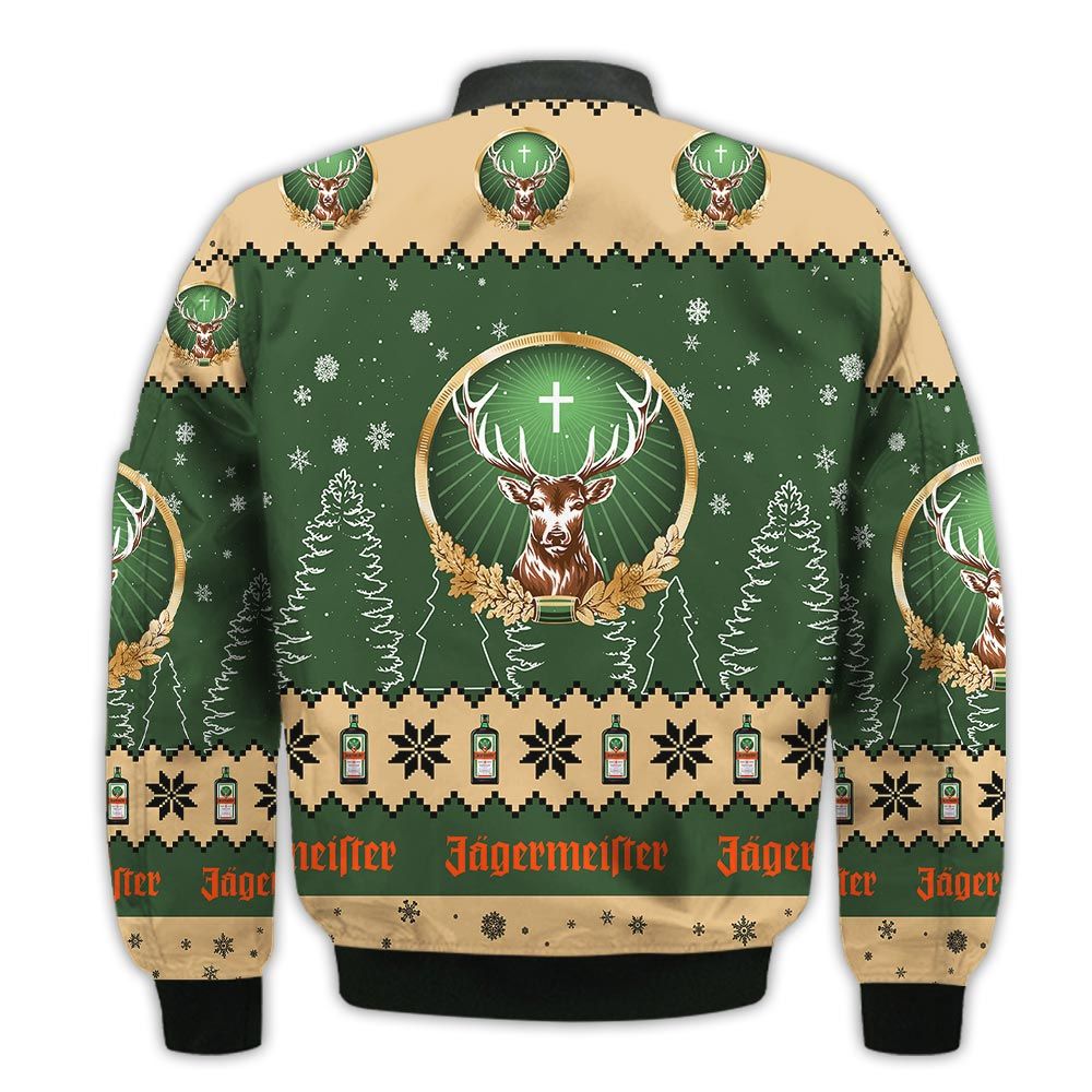 Tis-The-Season-Christmas-2022-Baby-Yoda-Groot-Santa-Claus-Deer-Unisex-Gift-Jagermeister-Whiskey-3D-Bomber-Jacket-2