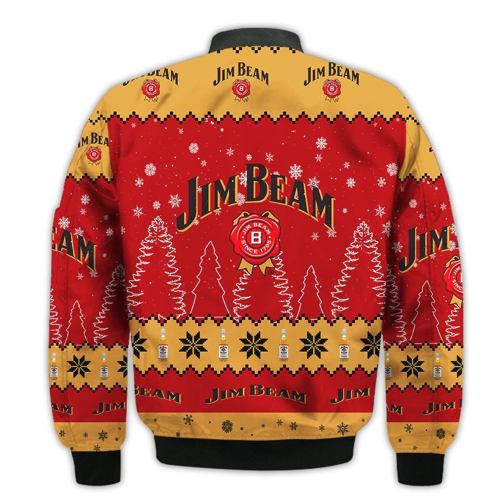 Tis-The-Season-Christmas-2022-Baby-Yoda-Groot-Santa-Claus-Deer-Unisex-Gift-Jim-Beam-Whiskey-3D-Bomber-Jacket-2