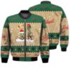 Tis The Season Christmas 2022 Baby Yoda Groot Santa Claus Deer Unisex Gift Leinenkugel Beers 3D Bomber Jacket