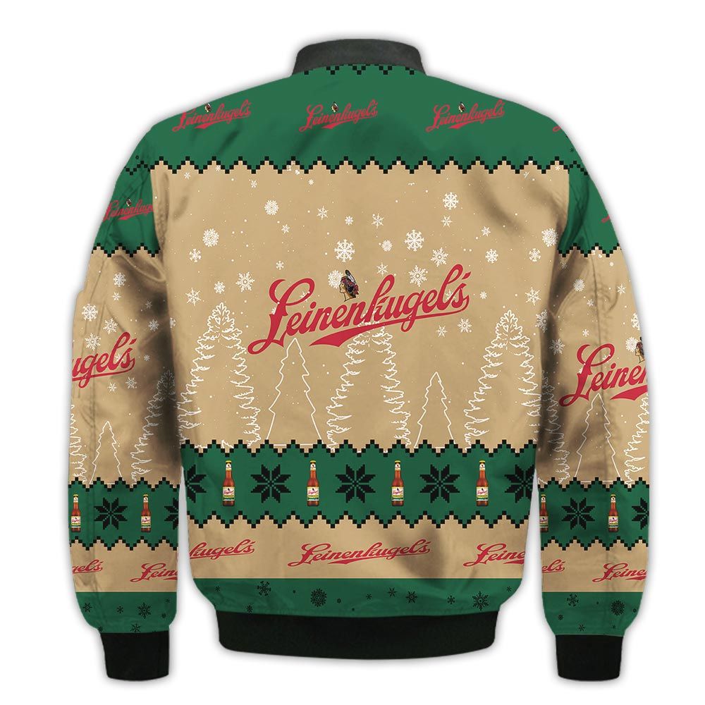 Tis-The-Season-Christmas-2022-Baby-Yoda-Groot-Santa-Claus-Deer-Unisex-Gift-Leinenkugel-Beers-3D-Bomber-Jacket-2