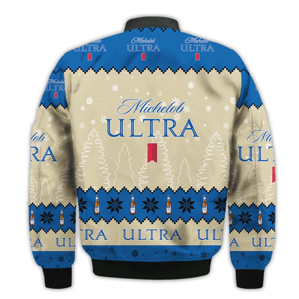 Tis-The-Season-Christmas-2022-Baby-Yoda-Groot-Santa-Claus-Deer-Unisex-Gift-Michelob-Ultra-Beers-3D-Bomber-Jacket-2