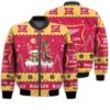 Tis The Season Christmas 2022 Baby Yoda Groot Santa Claus Deer Unisex Gift Miller High Life Beers 3D Bomber Jacket