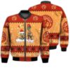 Tis The Season Christmas 2022 Baby Yoda Groot Santa Claus Deer Unisex Gift New Belgium Brewing Beers 3D Bomber Jacket