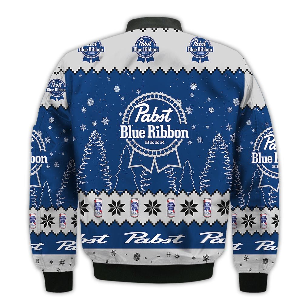 Tis-The-Season-Christmas-2022-Baby-Yoda-Groot-Santa-Claus-Deer-Unisex-Gift-Pabst-Blue-Ribbon-Beers-3D-Bomber-Jacket-2