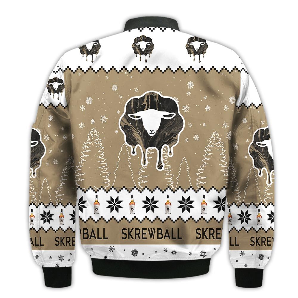 Tis-The-Season-Christmas-2022-Baby-Yoda-Groot-Santa-Claus-Deer-Unisex-Gift-Skrewball-Whiskey-3D-Bomber-Jacket-2