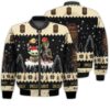 Tis The Season Christmas 2022 Baby Yoda Groot Santa Claus Deer Unisex Gift Uncle Nearest Whiskey 3D Bomber Jacket