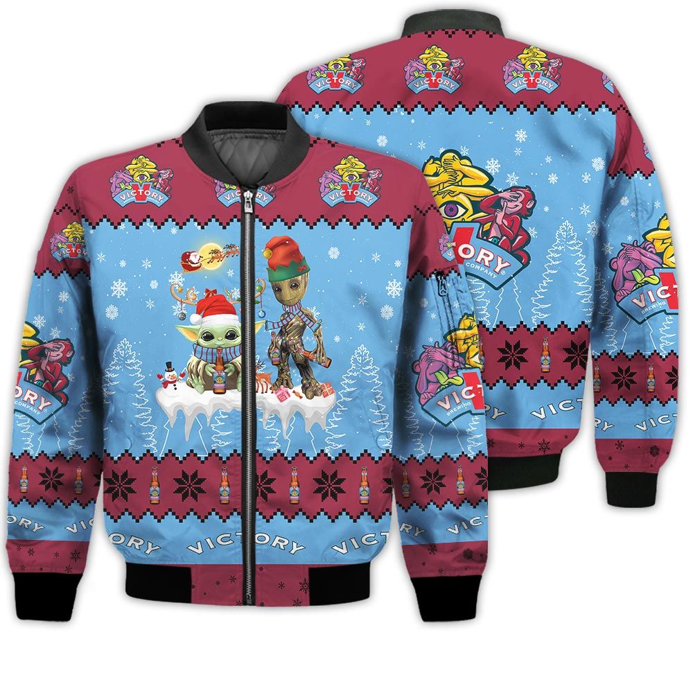 Tis The Season Christmas 2022 Baby Yoda Groot Santa Claus Deer Unisex Gift Victory Golden Monkey Beers 3D Bomber Jacket Tis The Season Christmas 2022 Baby Yoda Groot Santa Claus Deer Unisex Gift Victory Golden Monkey Beers 3D Bomber Jacket