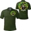Tisdall or Tisdale Ireland Polo Shirt - Celtic Shamrock - Irish Family Crest A7