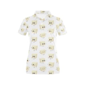 Tofu Print Design Lks301 Women'S Polo Shirt
