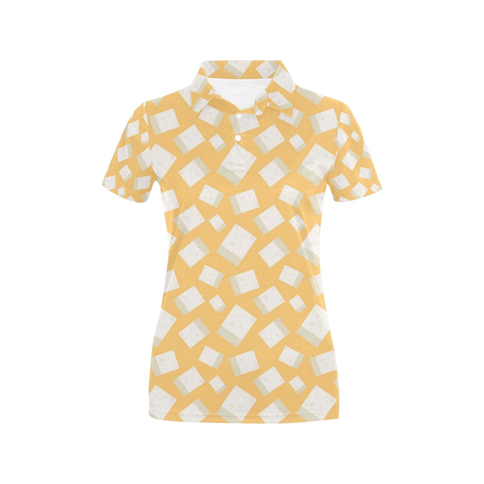 Tofu Print Design Lks302 Women'S Polo Shirt Tofu Print Design Lks302 Women'S Polo Shirt
