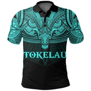 Tokelau (Blue) Polo Shirt Polynesian A15