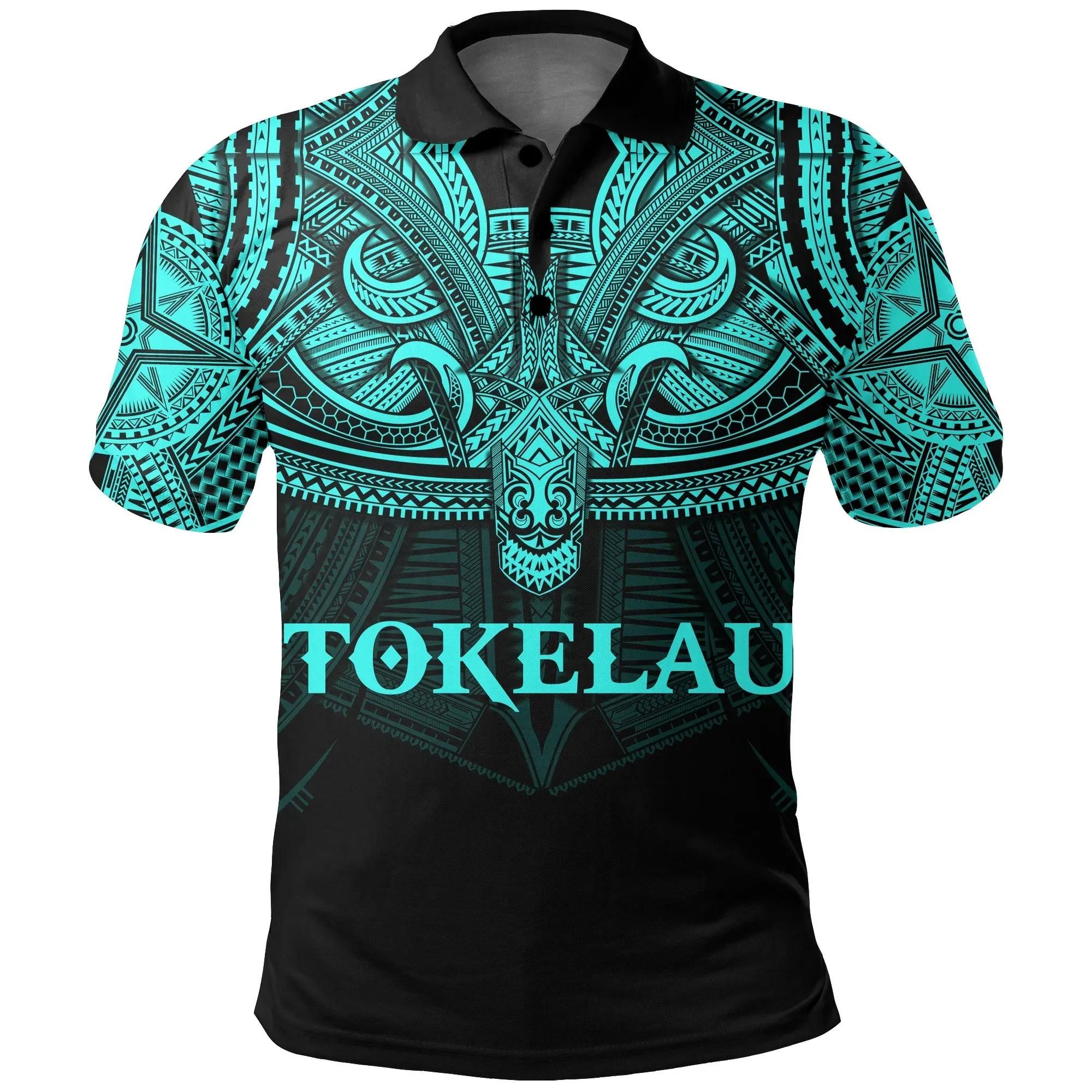 Tokelau (Blue) Polo Shirt Polynesian A15 Tokelau (Blue) Polo Shirt Polynesian A15