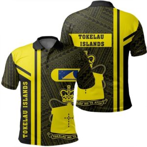 Tokelau Islands Yellow Polo Shirt- Boba Style - AH - J14