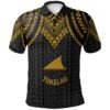 Tokelau Polo Shirt - Polynesian Armor Style Gold - BN39