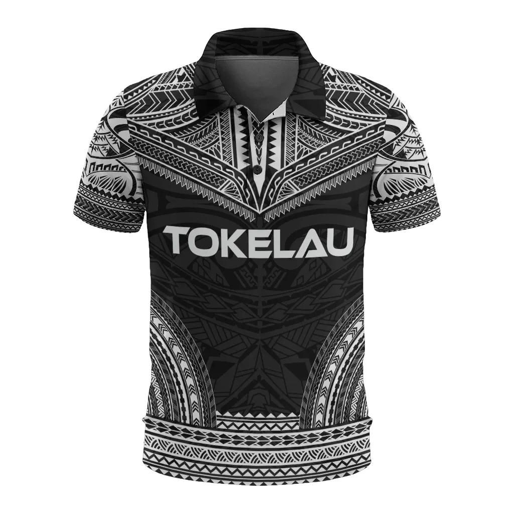 Tokelau Polo Shirt - Polynesian Chief Black Version - BN10 Tokelau Polo Shirt - Polynesian Chief Black Version - BN10