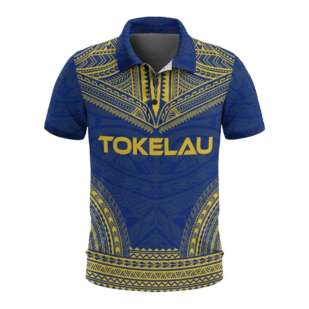 Tokelau Polo Shirt - Polynesian Chief Flag Version - BN10 Tokelau Polo Shirt - Polynesian Chief Flag Version - BN10