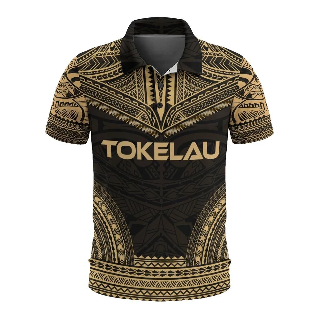 Tokelau Polo Shirt - Polynesian Chief Gold Version - BN10 Tokelau Polo Shirt - Polynesian Chief Gold Version - BN10