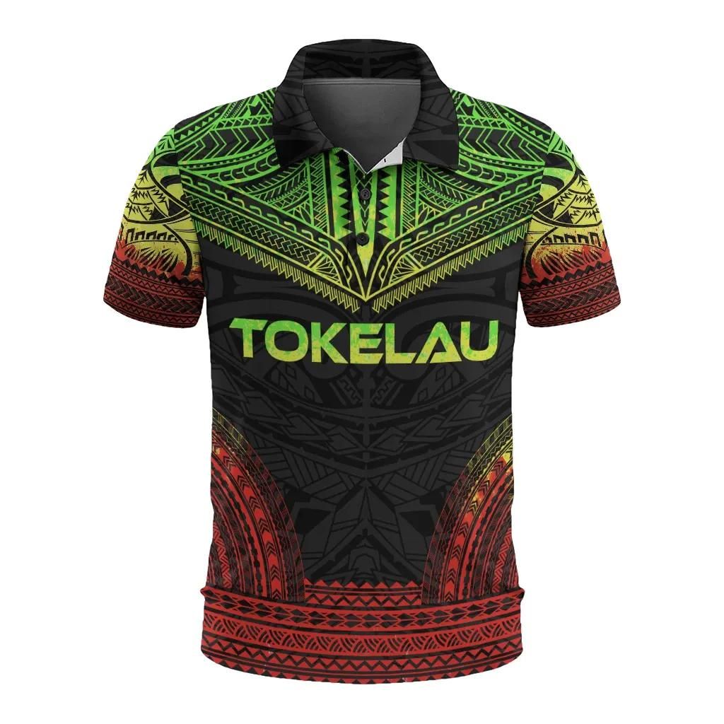 Tokelau Polo Shirt - Polynesian Chief Reggae Version - BN10 Tokelau Polo Shirt - Polynesian Chief Reggae Version - BN10