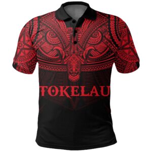 Tokelau (Red) Polo Shirt Polynesian A15
