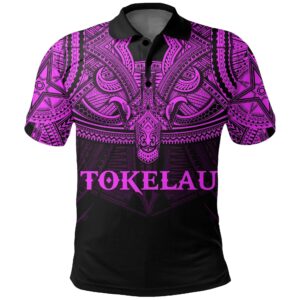 Tokelau (bPink) Polo Shirt Polynesian A15