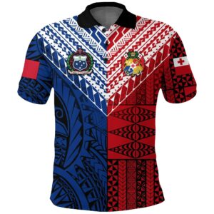 Tokouso Polo Shirt Tonga Samoa Together K4