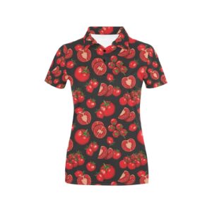 Tomato Print Design Lks303 Women'S Polo Shirt