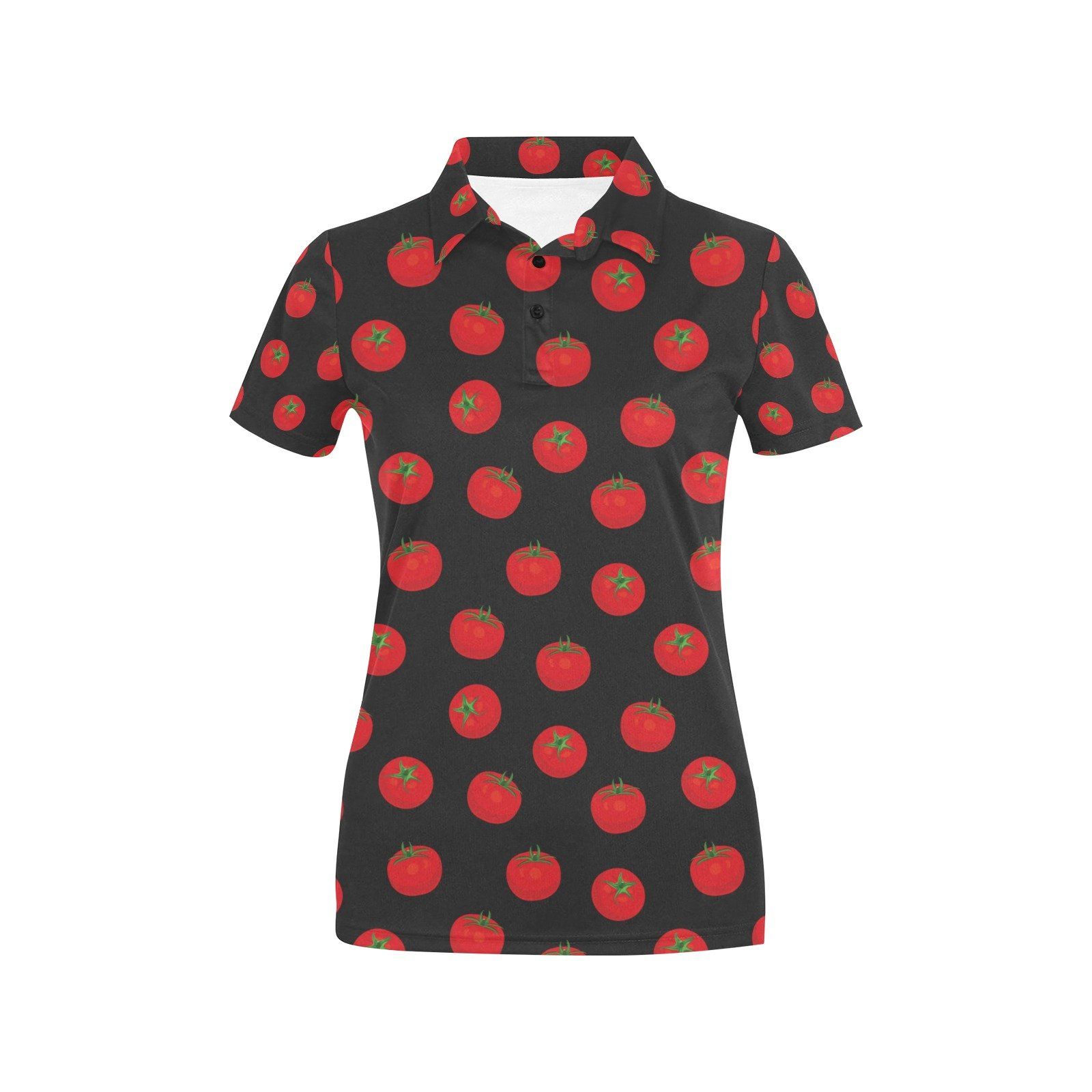 Tomato Print Design Lks305 Women'S Polo Shirt Tomato Print Design Lks305 Women'S Polo Shirt