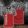 Tonga Coat Of Arms Polynesian Horizontal Style Polo Shirt All Over Print