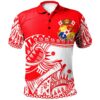 Tonga Custom Personalised Polo Shirt - Youthful Dynamic Style White Color - BN20