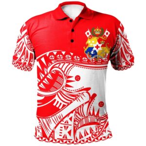 Tonga Custom Personalised Polo Shirt - Youthful Dynamic Style White Color - BN20