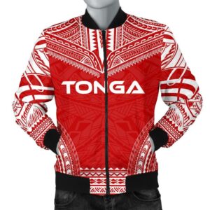 Tonga Flag Polynesian Chief Men's Bomber Jacket - Bn10 Bomber Jacket