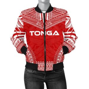 Tonga Flag Polynesian Chief Women'S Bomber Jacket - Bn10 Bomber Jacket