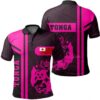 Tonga Pink Polo Shirt- Boba Style - AH - J14