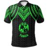 Tonga Polo Shirt - Polynesian Armor Style Green - BN39