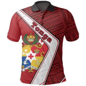 Tonga Polo Shirt - Polynesian Coat Of Arms A224