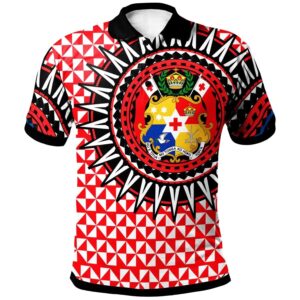 Tonga Polo Shirt - Tonga Manulua Pattern - BN20
