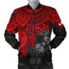 Tonga Polynesian Bomber Jacket (Men) - Red Turtle - BN15 Bomber Jacket